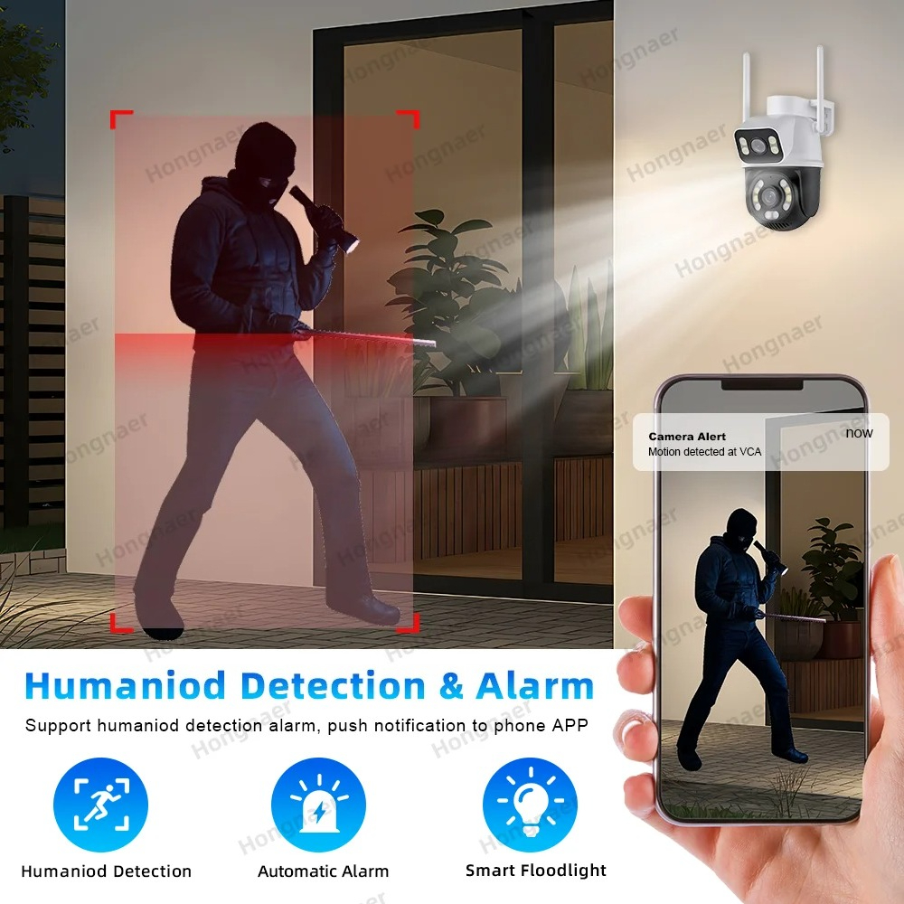 Hongnaer 6MP 4CH Dual Lens Hom - Home Security And Camera Systems avis et prix