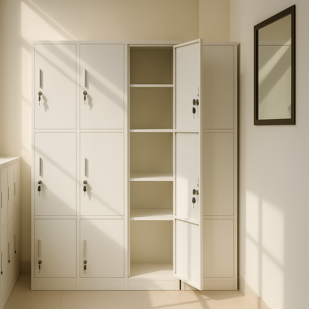 Modern 3-Tier Lockable Eco-Fri - Home Security Features avis et prix