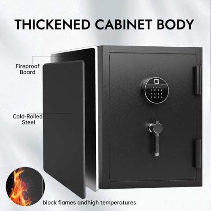 Biometric Fireproof Safe Box f - Home Security Keypad avis et prix