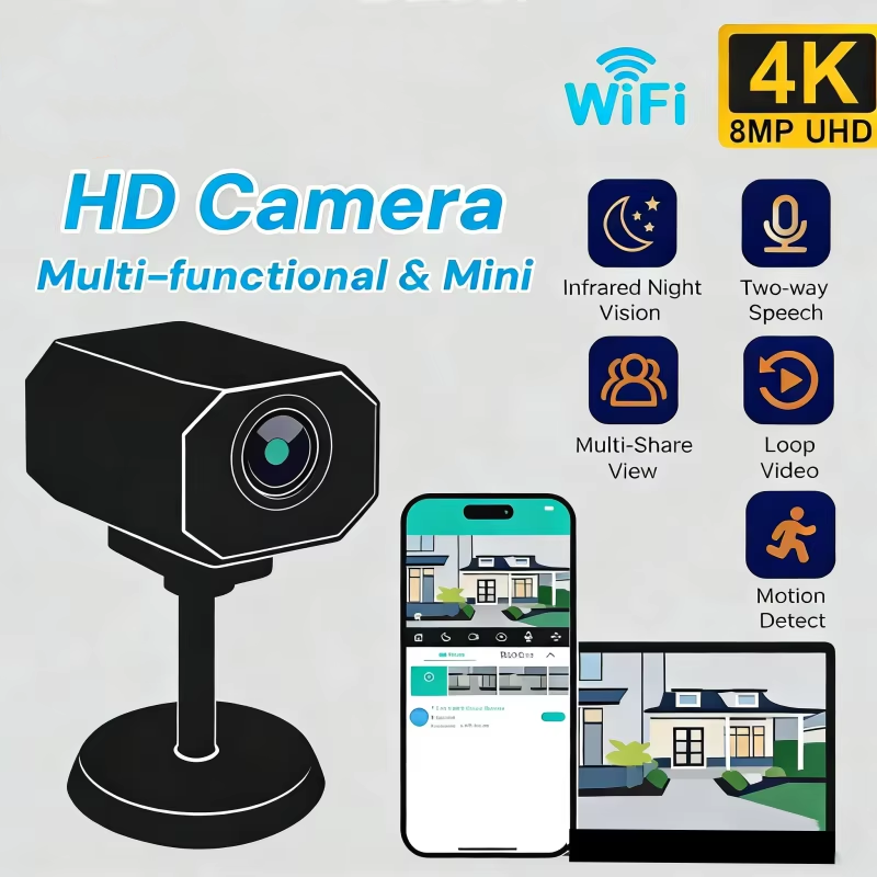 4K HD WiFi Security Camera for - Home Security Recorder avis et prix