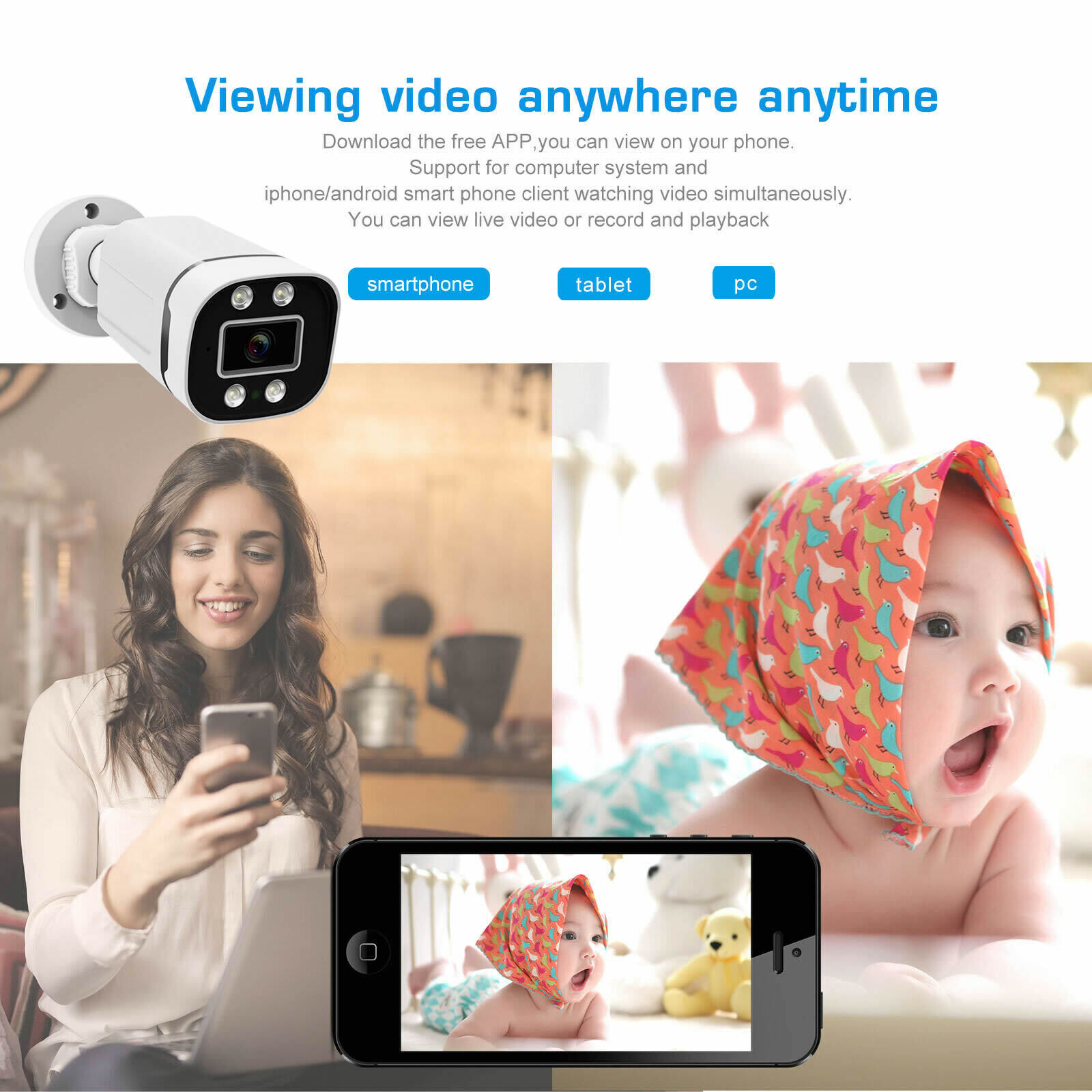 4CH 8CH AHD 2MP 5MP AHD Outdoo - Home Security And Camera Systems avis et prix