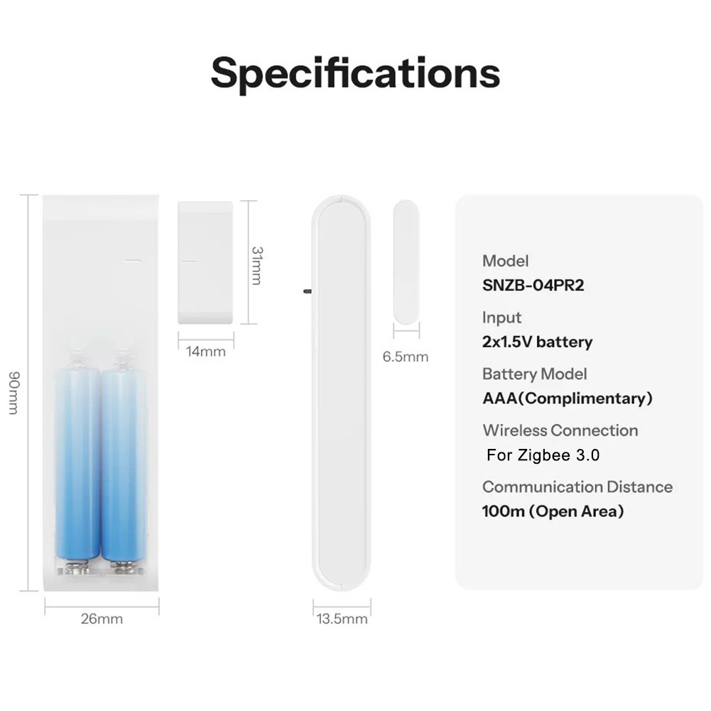  SNZB-04PR2 For Zigbee Door W - Home Security Features avis et prix