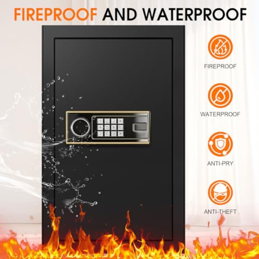 3.4 Cuft Large Fireproof Safe  - Home Security Keypad avis et prix