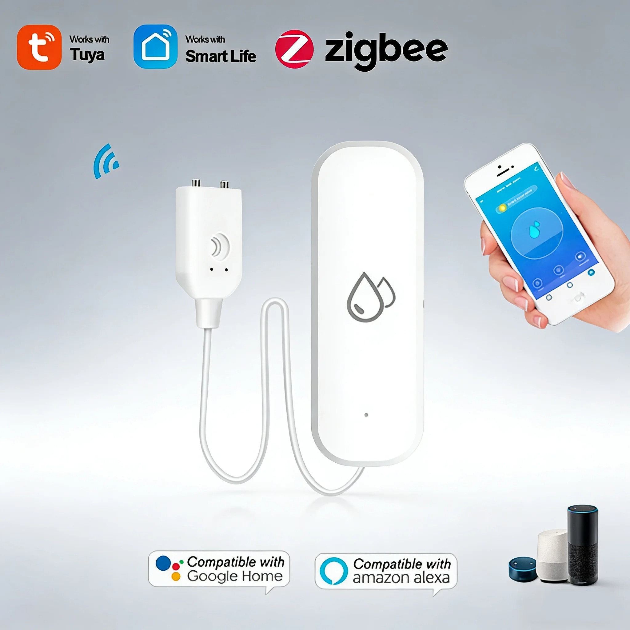 Smart Home Zigbee Water Leak D - Home Security Alarm System avis et prix