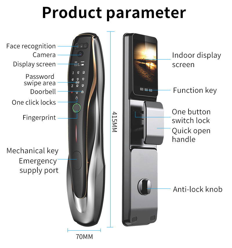 TYSH Tuya Security Fingerprint - Home Security Indoor Cameras avis et prix